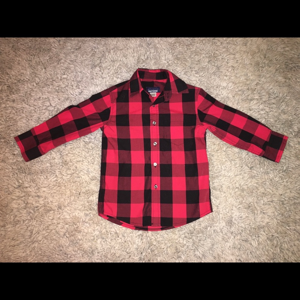Boys Basic Editions Collared Shirt Sz XS 4/5